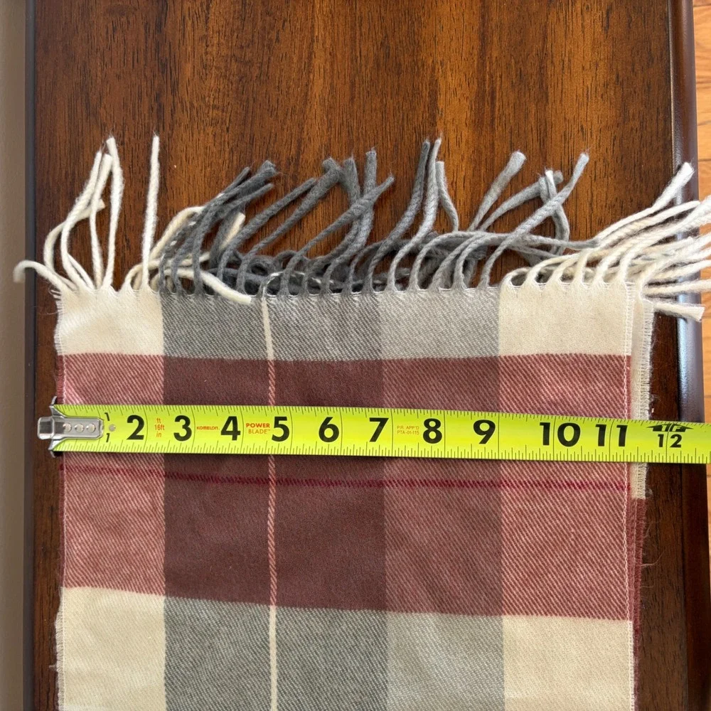 Vtg Christian Dior Plaid Scarf